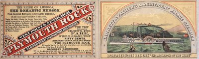 Plymouth Rock steamboat ad, recto by American School